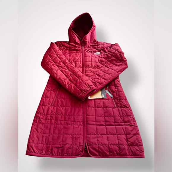 THE NORTH FACE Junction Insulated Parka Women’s Long Jacket Beetroot Small - Picture 9 of 13